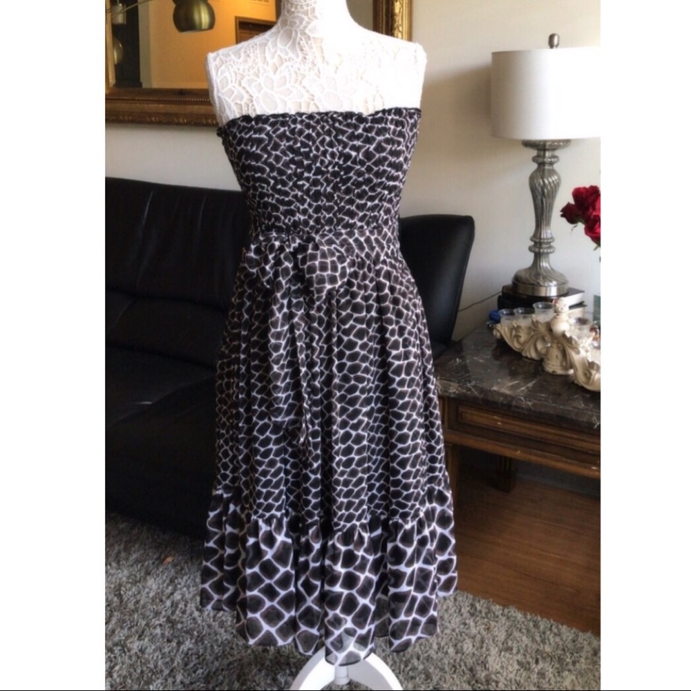White House Black Market Strapless Dress.